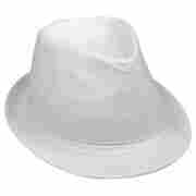 Hip Hop Trilby Hat white