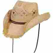 Vented Raffia Western Hat nature