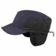 Techno Army Earflap Cap mit Teflon blau