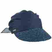 Ansali Straw Visor Cap by Seeberger blue