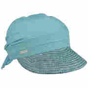 Ansali Straw Visor Cap by Seeberger turquoise