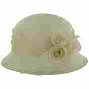 Calista Straw Hat by Seeberger cream white