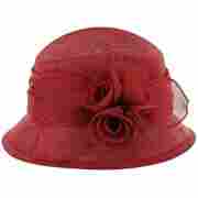 Calista Straw Hat by Seeberger red