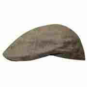 Gentry Leather Flat Cap by Stetson brown