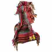 Marilyn Design Knit Scarf by Lierys brown