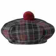 Kangol Kids Tartan Baskenm�tze rot