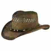 Floride Raffia Straw Western Hat by Seeberger nature