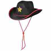 Sheriff Hat with Star black