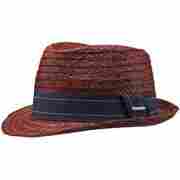 Lenoir Raffia Trilby by Stetson bordeaux