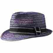 Lenoir Raffia Trilby by Stetson purple