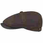 Hatteras Waxed Cotton Cap by Stetson braun