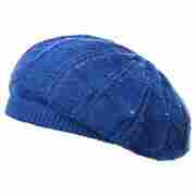 Knit Summer Beret by McBURN blue