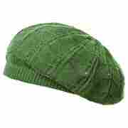 Knit Summer Beret by McBURN green