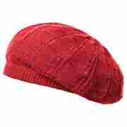Knit Summer Beret by McBURN red