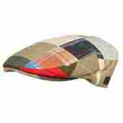 Patchwork Flat Cap by Borsalino mixed colours