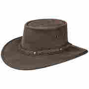 Squashy Bronco Lederhut by BARMAH braun
