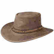 Squashy Bronco Lederhut by BARMAH beige