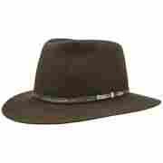 Leisure Time Hair Felt Hat by AKUBRA brown