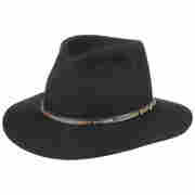 Leisure Time Hair Felt Hat by AKUBRA black