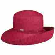 Isabelle Straw Hat by Seeberger red
