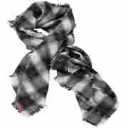 Maine Checked Scarf by Levi's grey