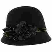 Golden Glow Cloche by Betmar black