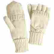 Flip Fingerless Gloves by Betmar cream white