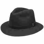 Borsalino Nero Pack Away Hut schwarz