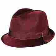 Velluto Velvet Trilby by Borsalino red