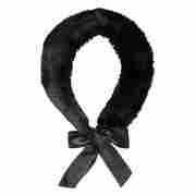 Webpelzkragen mit Satinband by Gebeana schwarz