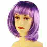 Short Bob Wig for Women purple