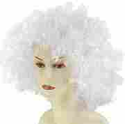 Unisex Per�cke Afro wei�