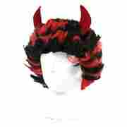 Teufelsper�cke mit H�rnern rot
