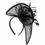 Haifa Fascinator Hair Decoration by McBURN black