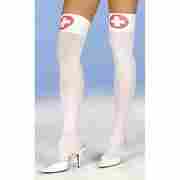 Sexy Nurse Overknee Stockings white