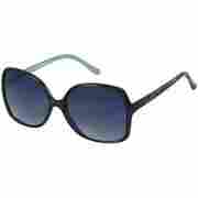 Animal Print Sonnenbrille braun