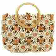 Moron Raffia Summer Bag brown