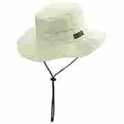 Outside Bucket Hat with Chin Cord cream white