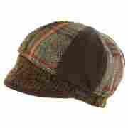 Tibissa Tweed Newsboy Cap by Seeberger khaki