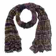 Rusizi Striped Scarf by Passigatti purple