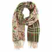 Ladoga Doubleface Wool Scarf by Codello green
