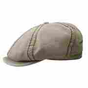 Brooklin Pale Flat Cap by Stetson beige