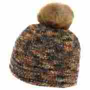 Lucrezia Pompom Hat by Gebeana brown