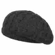 Melfacassa Angora Knit Beret by McBURN black