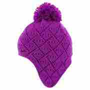 Pointelle Knit Hat by Nike fuchsia
