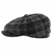 Hatteras Woolrich Flat Cap by Stetson grey