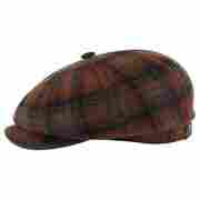 Hatteras Woolrich Flat Cap by Stetson rust