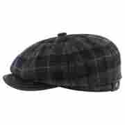 Hatteras Woolrich Flat Cap by Stetson blue
