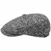 Hatteras Virgin Wool Tweed Cap by Stetson black