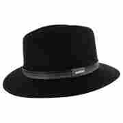 Ramsey Fur Felt Traveller Hat by Stetson black